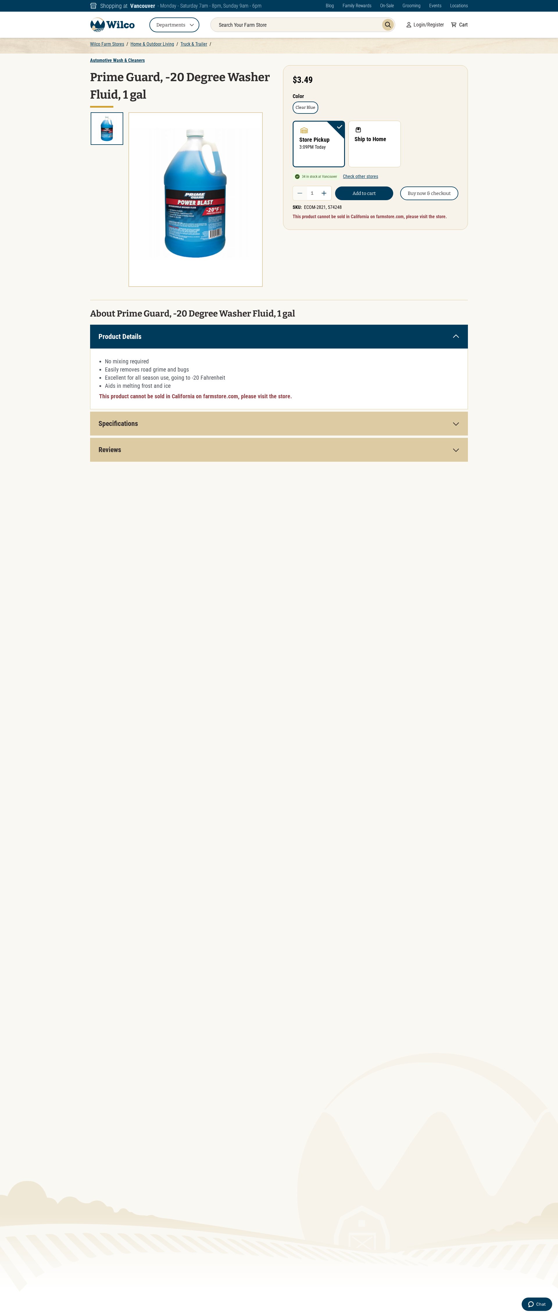 Wilco Farm Store website screenshot