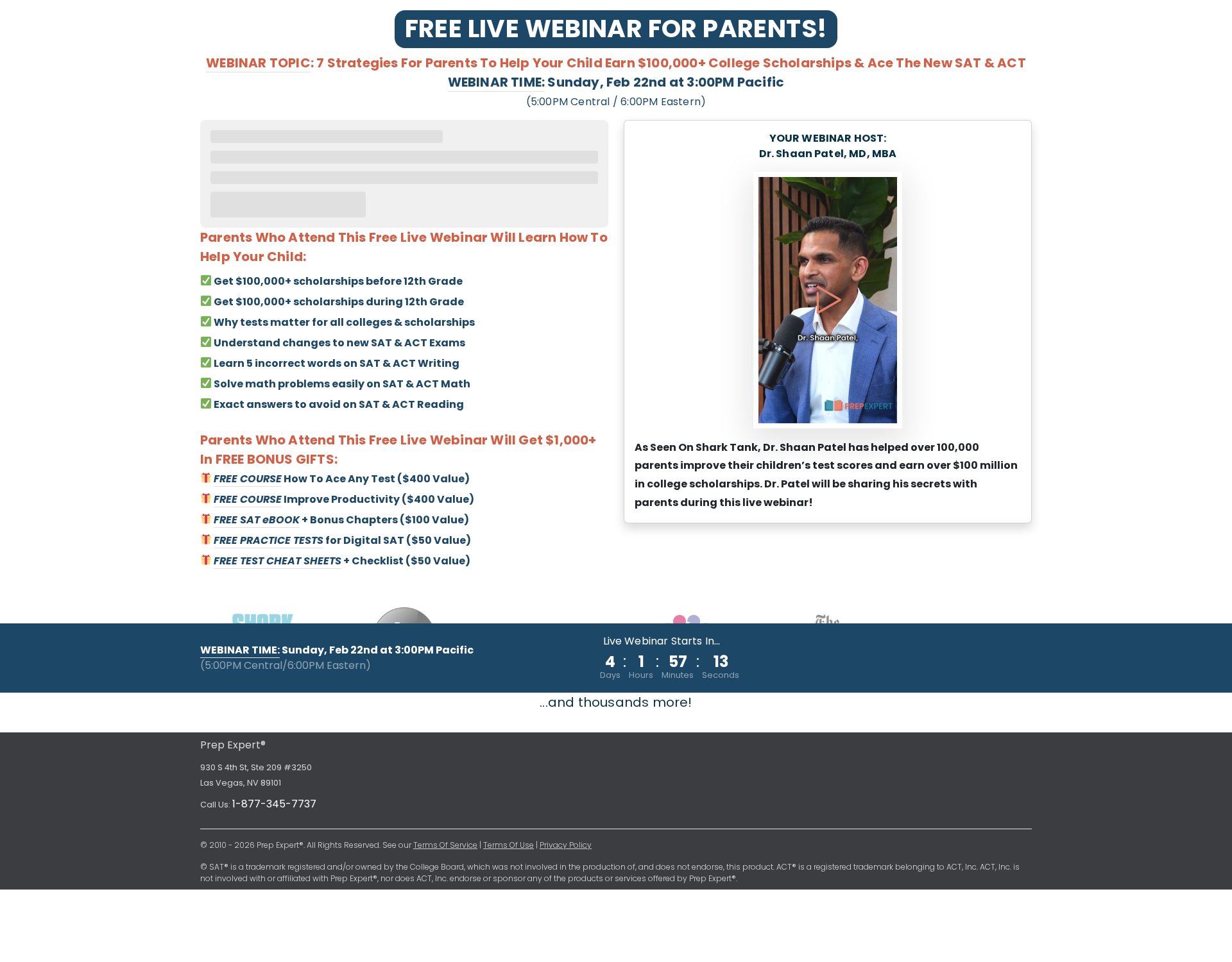 Prep Expert website screenshot