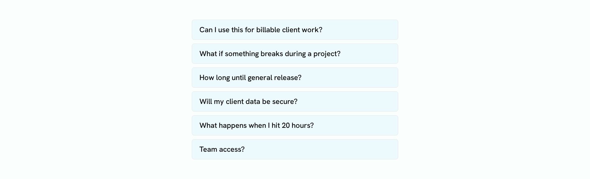 Transform FAQ into Trust-Building Feature Grid