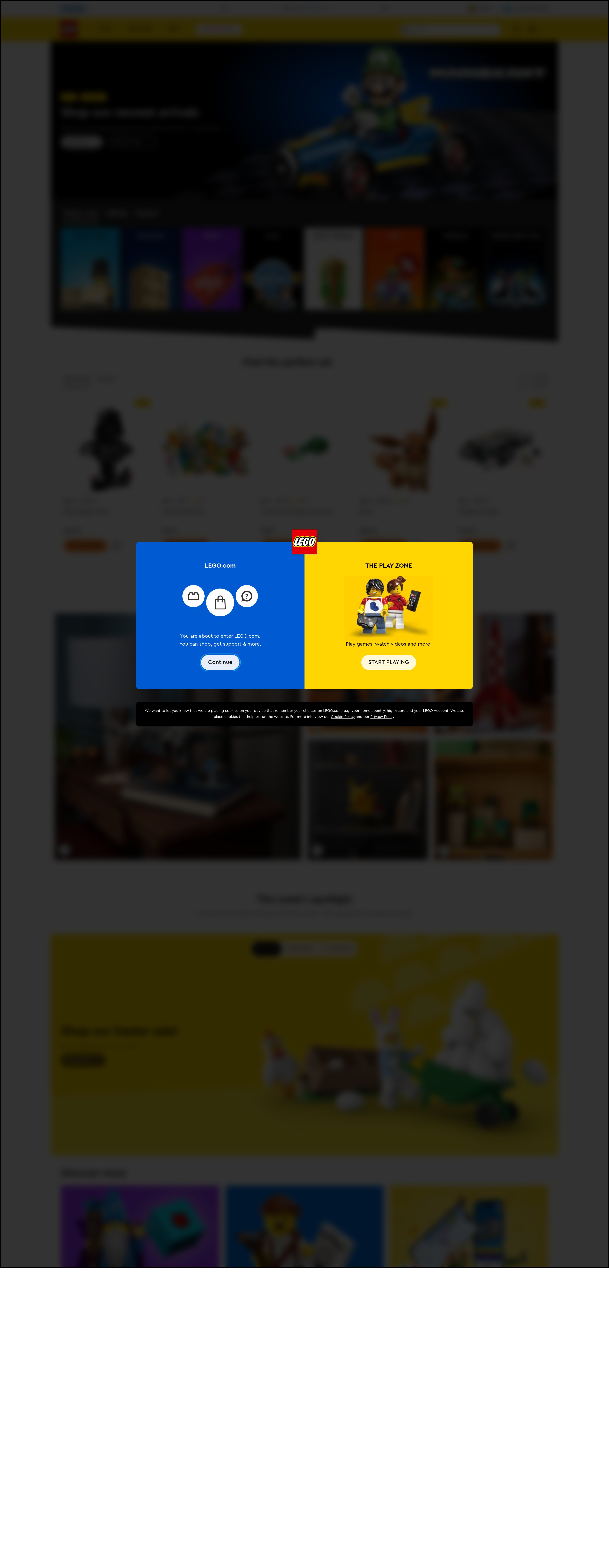 The LEGO Group website screenshot