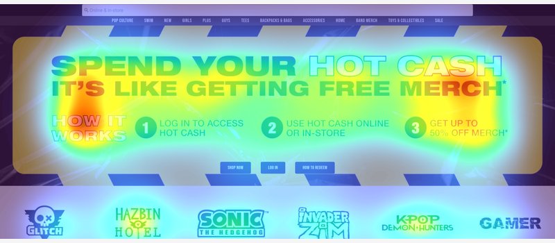 Attention heatmap section 1