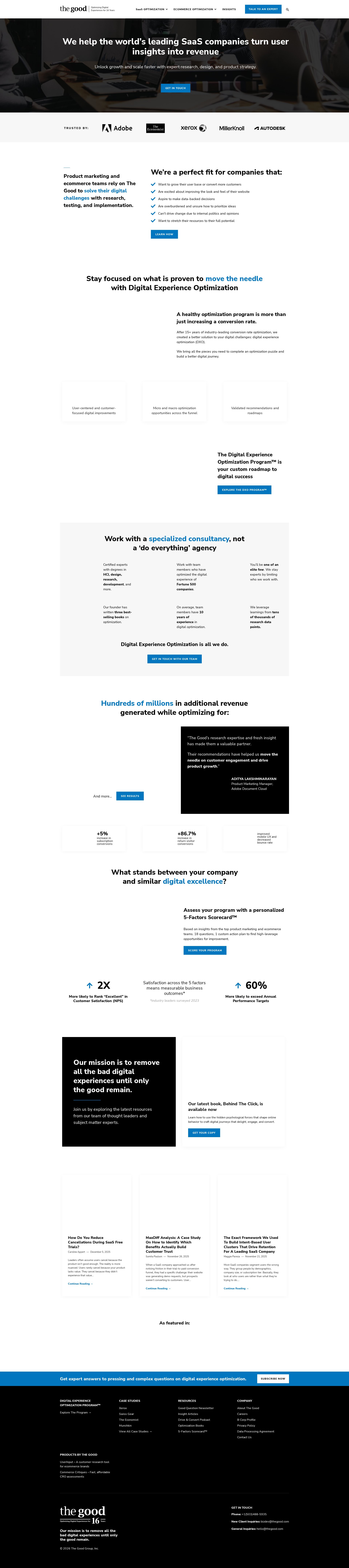 The Good website screenshot