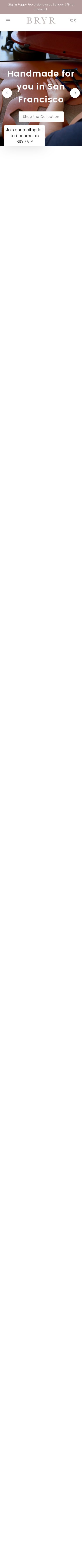 Bryr Studio mobile website screenshot