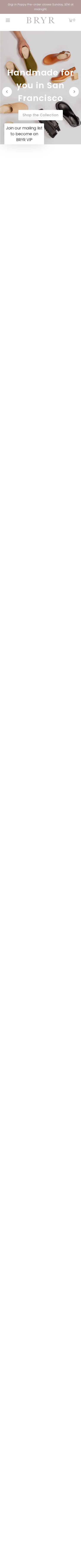 Bryr Studio mobile website screenshot