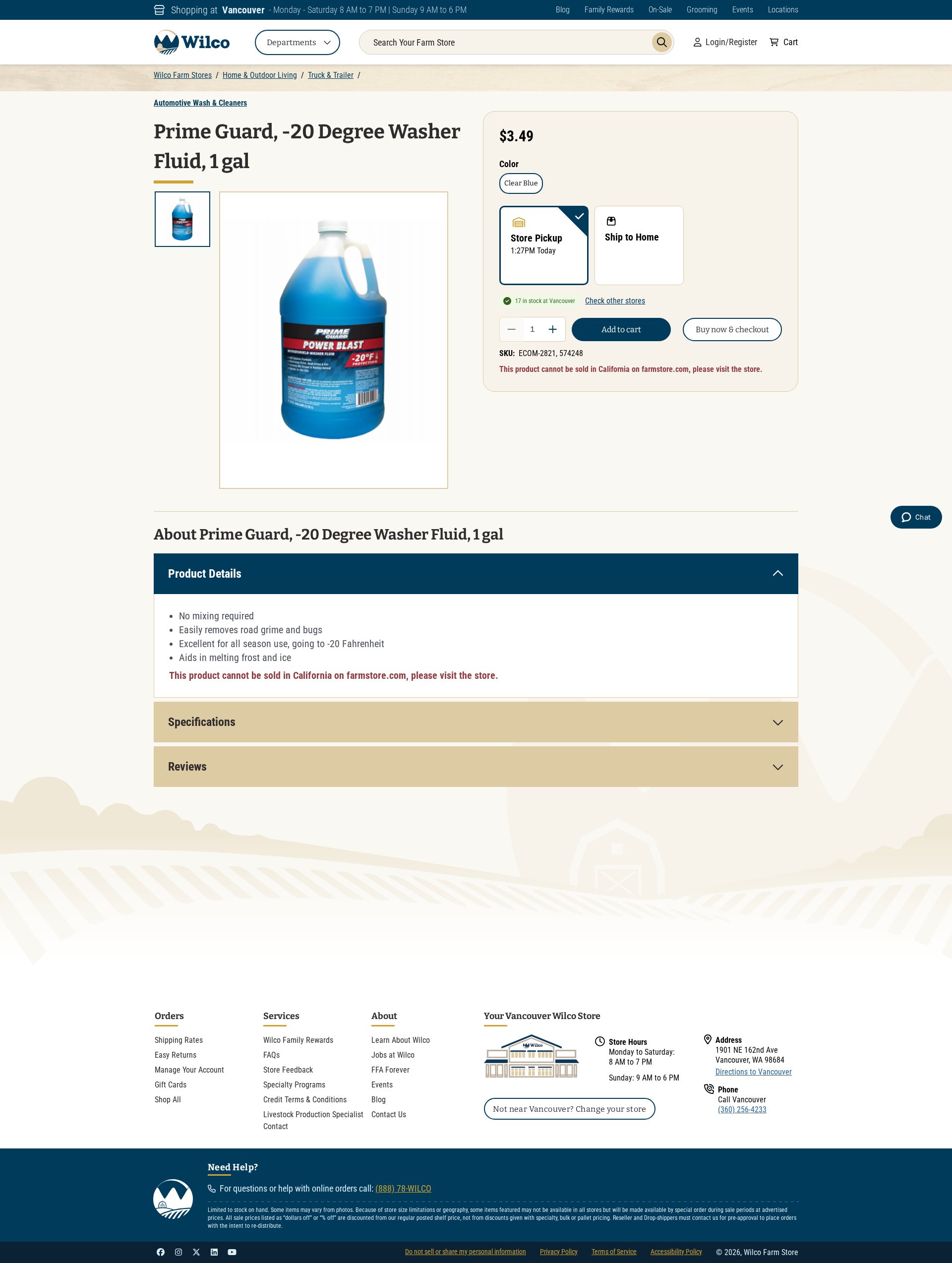 Wilco Farm Store website screenshot