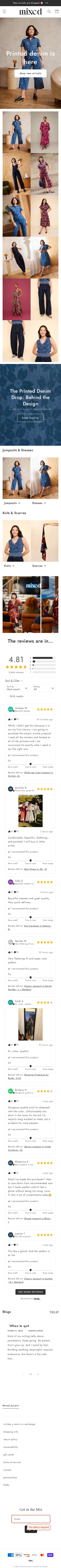 Mixed by Nasrin mobile website screenshot