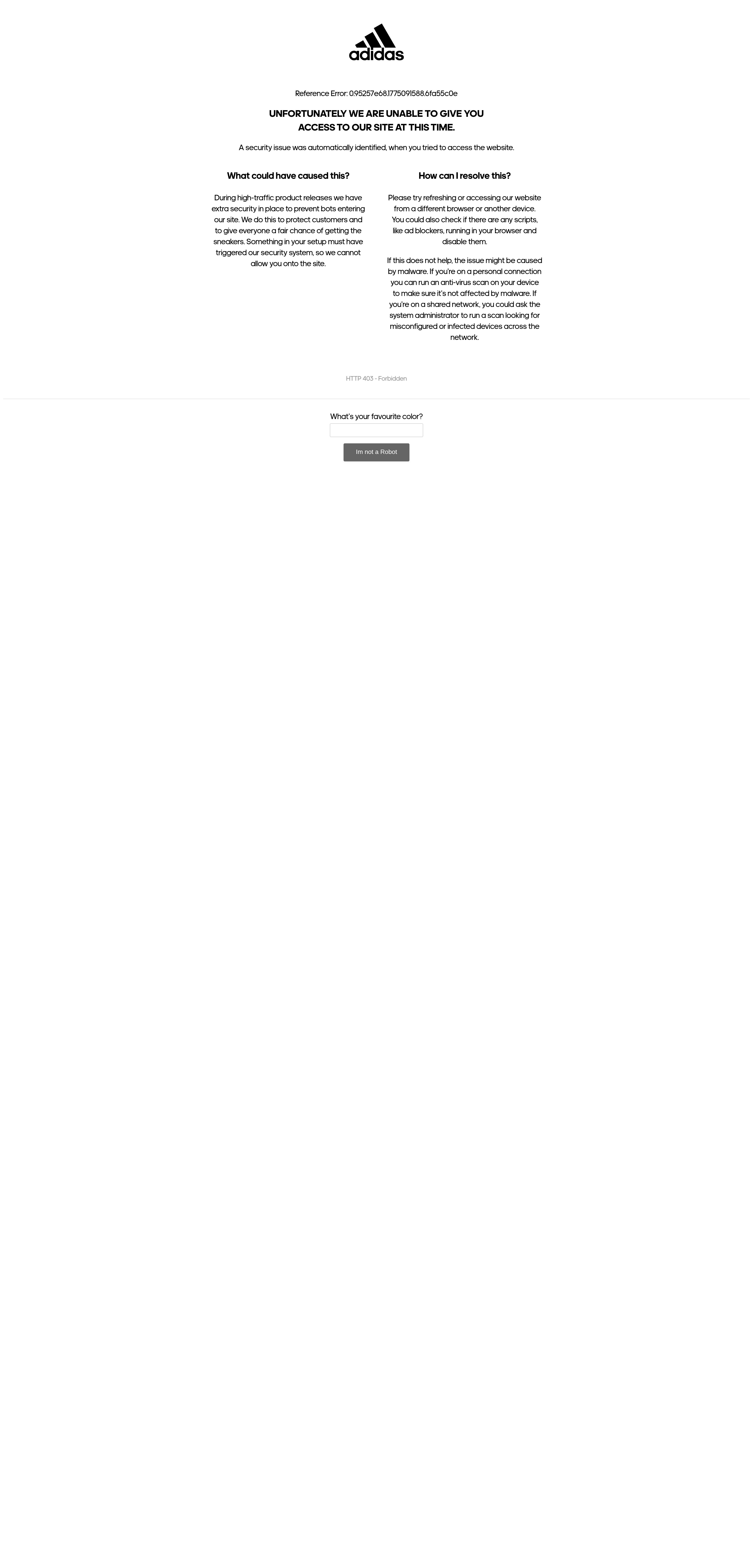 adidas AG website screenshot