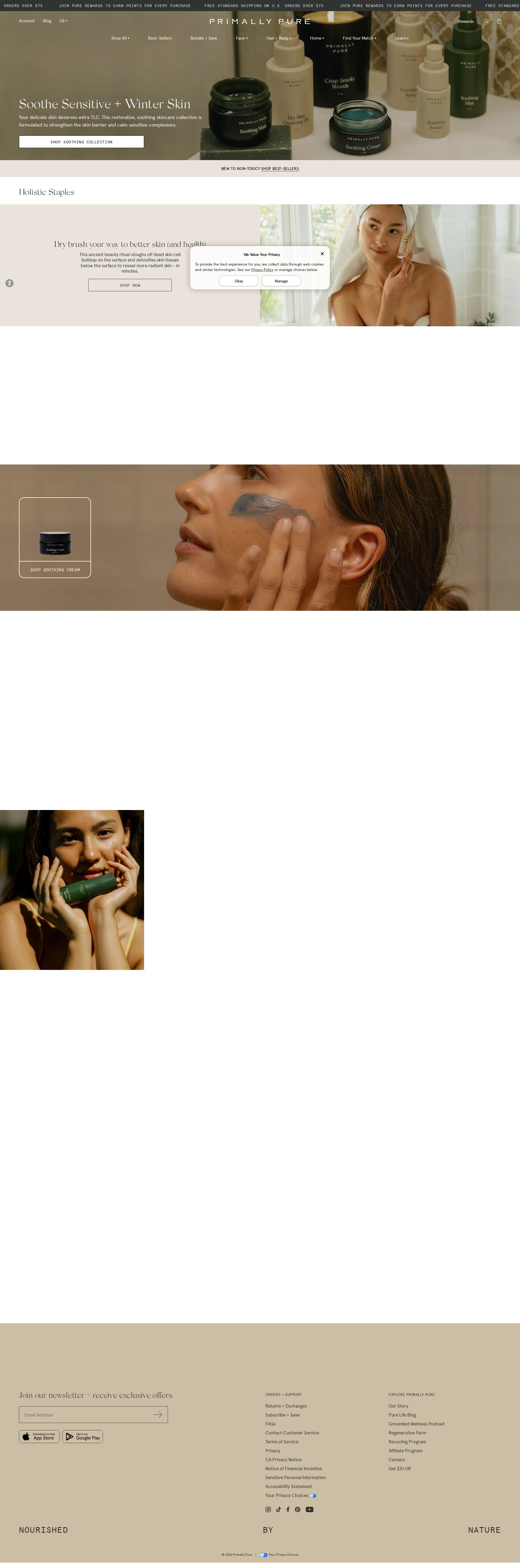 Primally Pure website screenshot